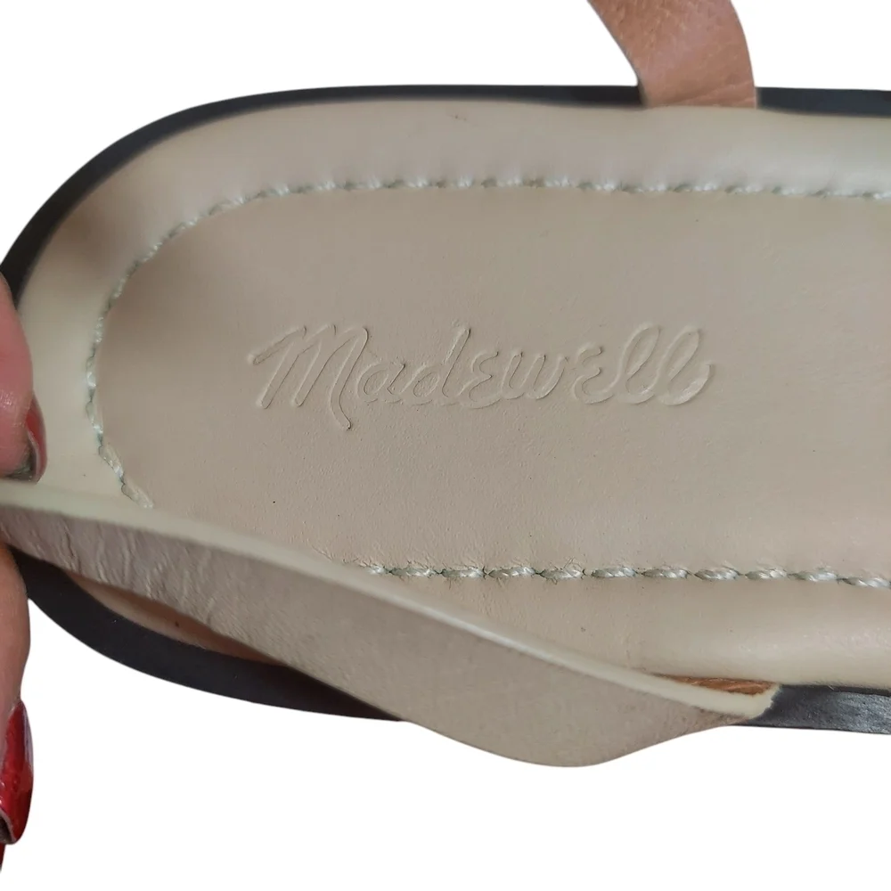 Madewell Womens Sandals Sz 9 M Comfort Summer Dune Leather Double-Strap Platform